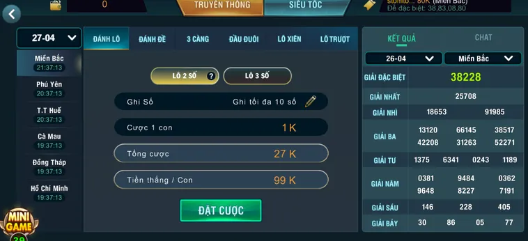 Đổi Đời Thần Tốc Cùng Siêu Phẩm Lô Đề 1 Ăn 900 Tại B52 Club Đẳng Cấp