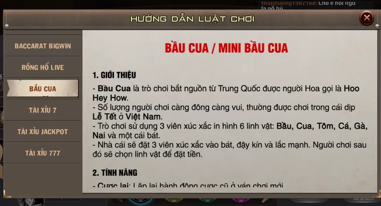Chinh Phục Ngai Vàng May Mắn Cùng Minigame Mini Bầu Cua Tại B52 Club Đỉnh Cao