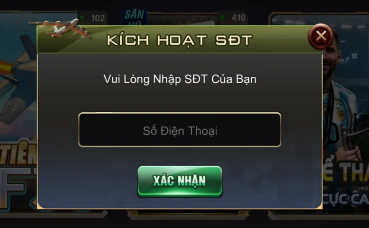 Hướng dẫn kích hoạt số điện thoại bảo vệ tài khoản đa tầng tại B52.