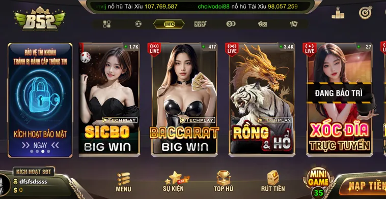 Đánh Giá Toàn Diện Hệ Thống Công Nghệ Và Dịch Vụ Tại Casino Online B52 Club