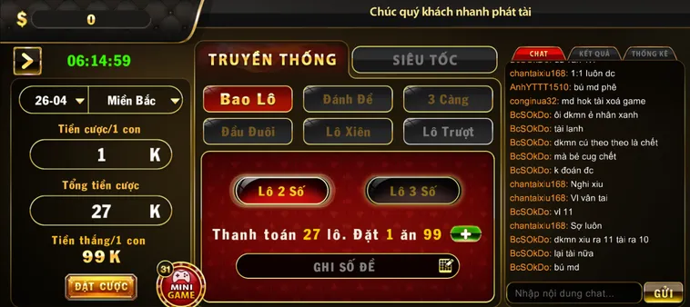 Sự Thật Về Tỷ Lệ Thưởng Lô Đề 1 Ăn 99 Tại B52 Club Trên Thị Trường