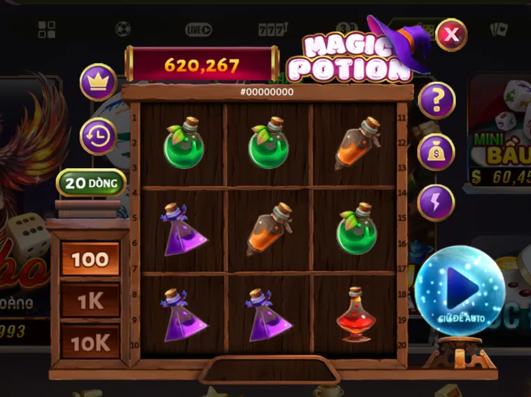 Minigame Magic Potion Tại B52 Club Vương Quốc Phù Thủy Với Các Vòng Quay Kịch Tính