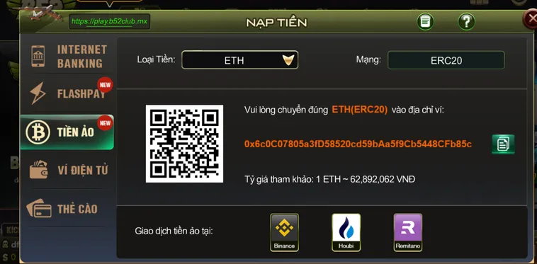 Hướng Dẫn Các Phương Thức Nạp Tiền B52 Club Tiện Lợi Cho Người Mới