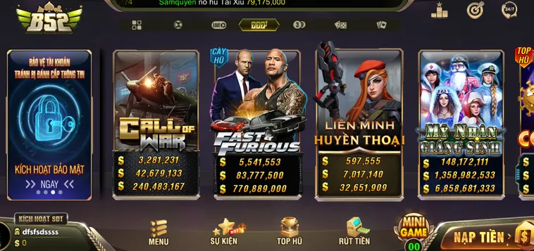 Càn Quét Sảnh Nổ Hũ B52 Club Đổi Đời Siêu Tốc Nhận Jackpot Tiền Tỷ