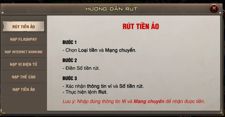 Hướng Dẫn Quy Trình Rút Tiền B52 Club Thần Tốc Và An Toàn Tuyệt Đối