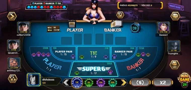 Khám Phá Siêu Phẩm Super Baccarat 6 Tại B52 Club Cho Người Mới