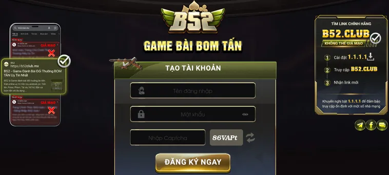 B52 Club - Cổng Game Bài B52Club Bom Tấn Đổi Thưởng Xanh Chín
